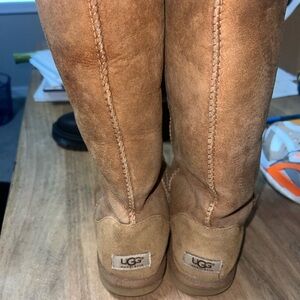 UGG Chestnut Suede Tall Boots